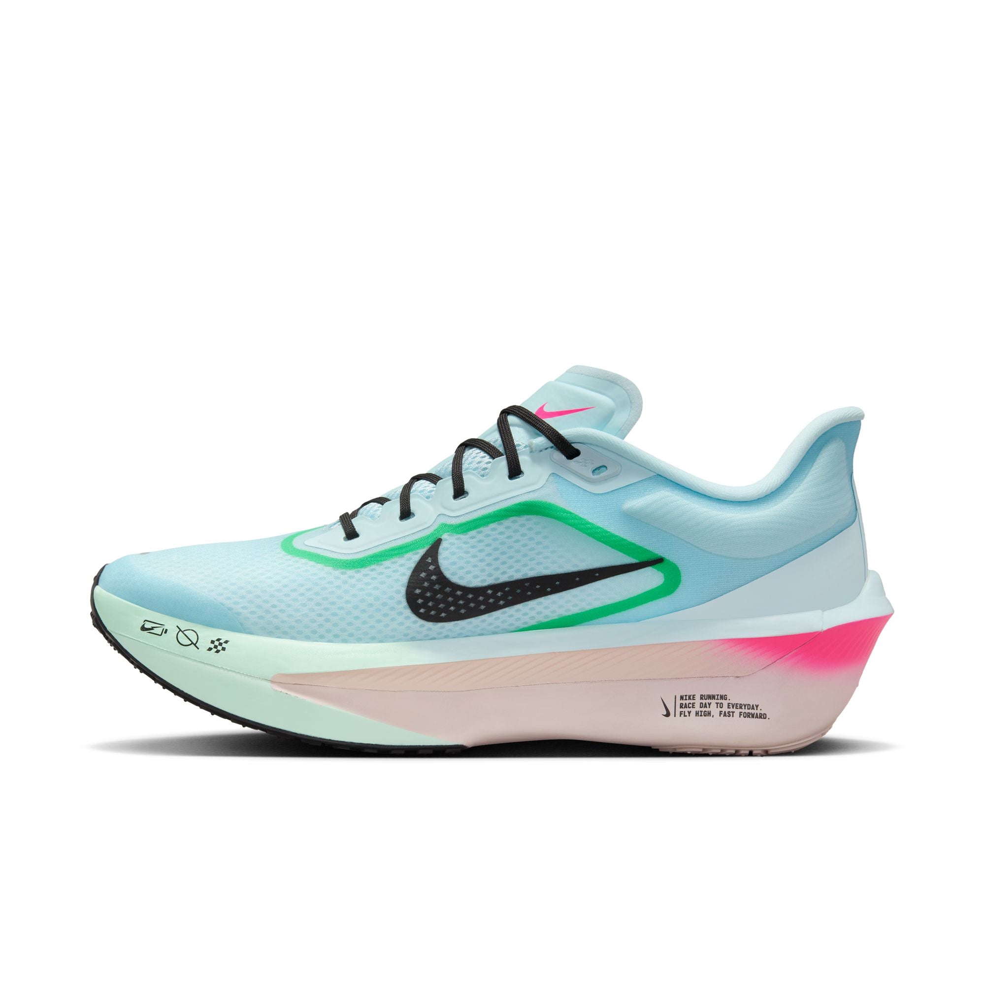 Men's Zoom Fly 6 (402 - Glacier Ice/Black-Hyper Pink-Green Shock