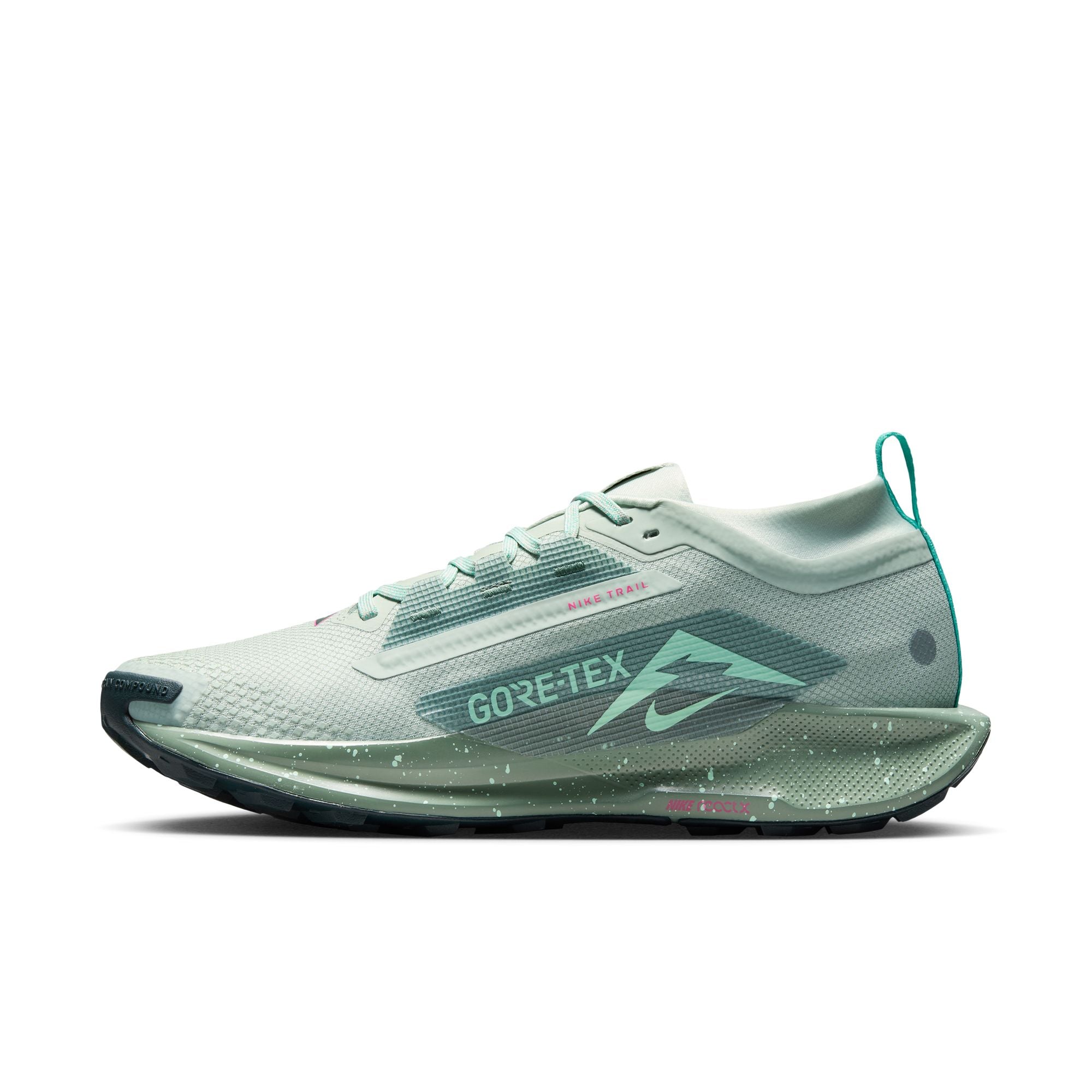 Men's React Pegasus Trail 5 GORE-TEX (013 - Light Silver/Seaweed