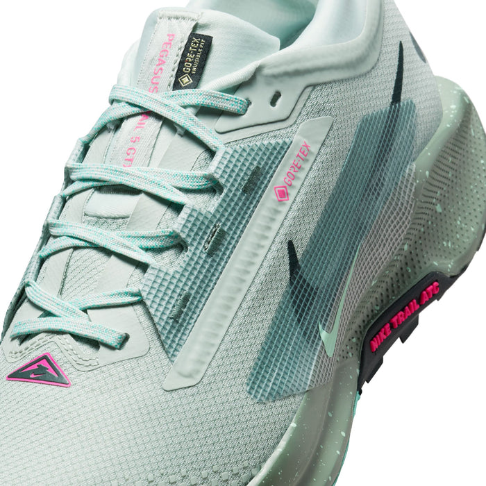 Men’s React Pegasus Trail 5 GORE-TEX (013 - Light Silver/Seaweed/Clay Green)
