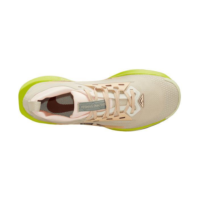 Women’s React Pegasus Trail 5 GORE-TEX (101 - Sanddrift/Dark Pony-Cyber-Life Lime)