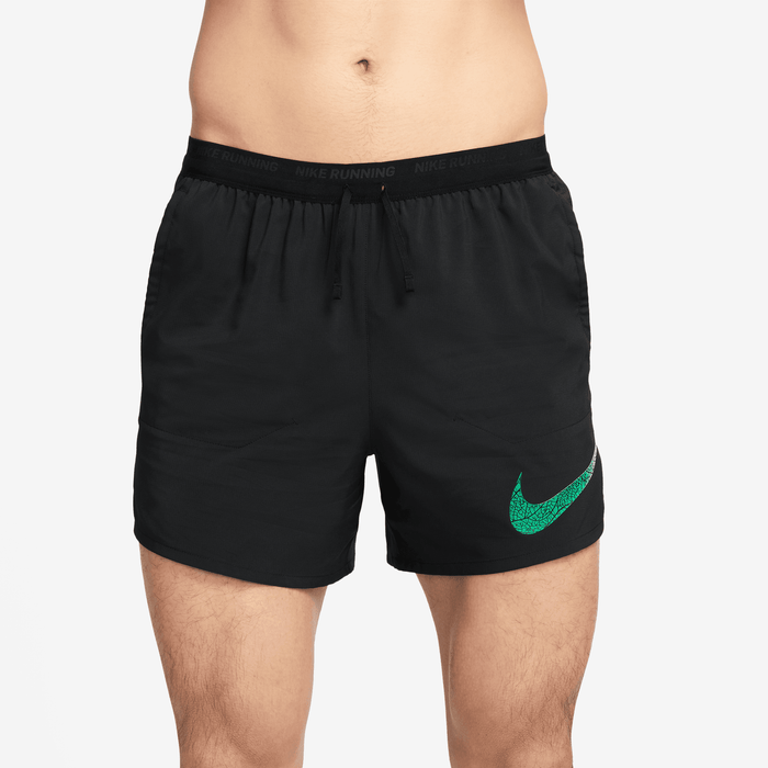 Men's Dri-FIT Eliud Kipchoge Nike Stride "Kipchoge" 5" Brief-Lined Running Shorts (010 - Black/Black/Stadium Green)