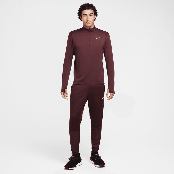 Men's Therma-FIT Nike Element Water-Repellent 1/2-Zip Running Top (652 - Burgundy Crush/Reflective Silver)