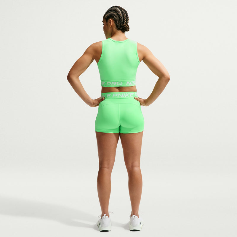 Women's Pro Dri-FIT Cropped Tank Top (336 - Illusion Green/White)