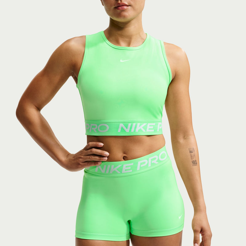 Women's Pro Dri-FIT Cropped Tank Top (336 - Illusion Green/White)
