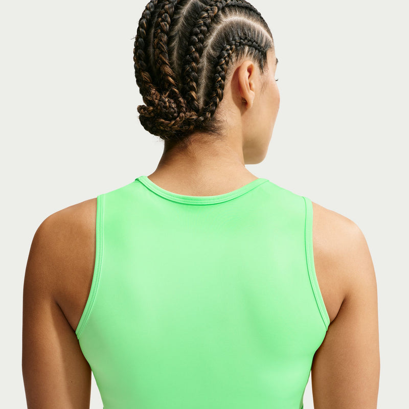 Women's Pro Dri-FIT Cropped Tank Top (336 - Illusion Green/White)