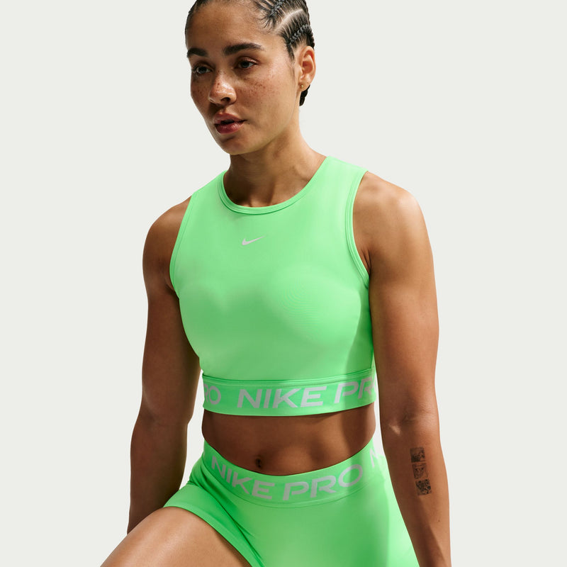 Women's Pro Dri-FIT Cropped Tank Top (336 - Illusion Green/White)