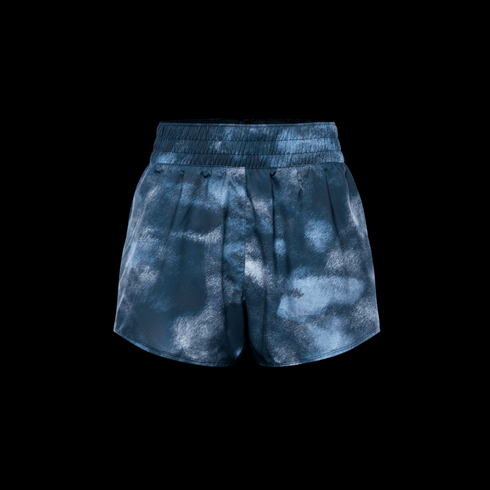 Women's One Dri-FIT High-Waisted 3" Brief-Lined Printed Shorts (478 - Armory Navy/Armory Navy/Black)