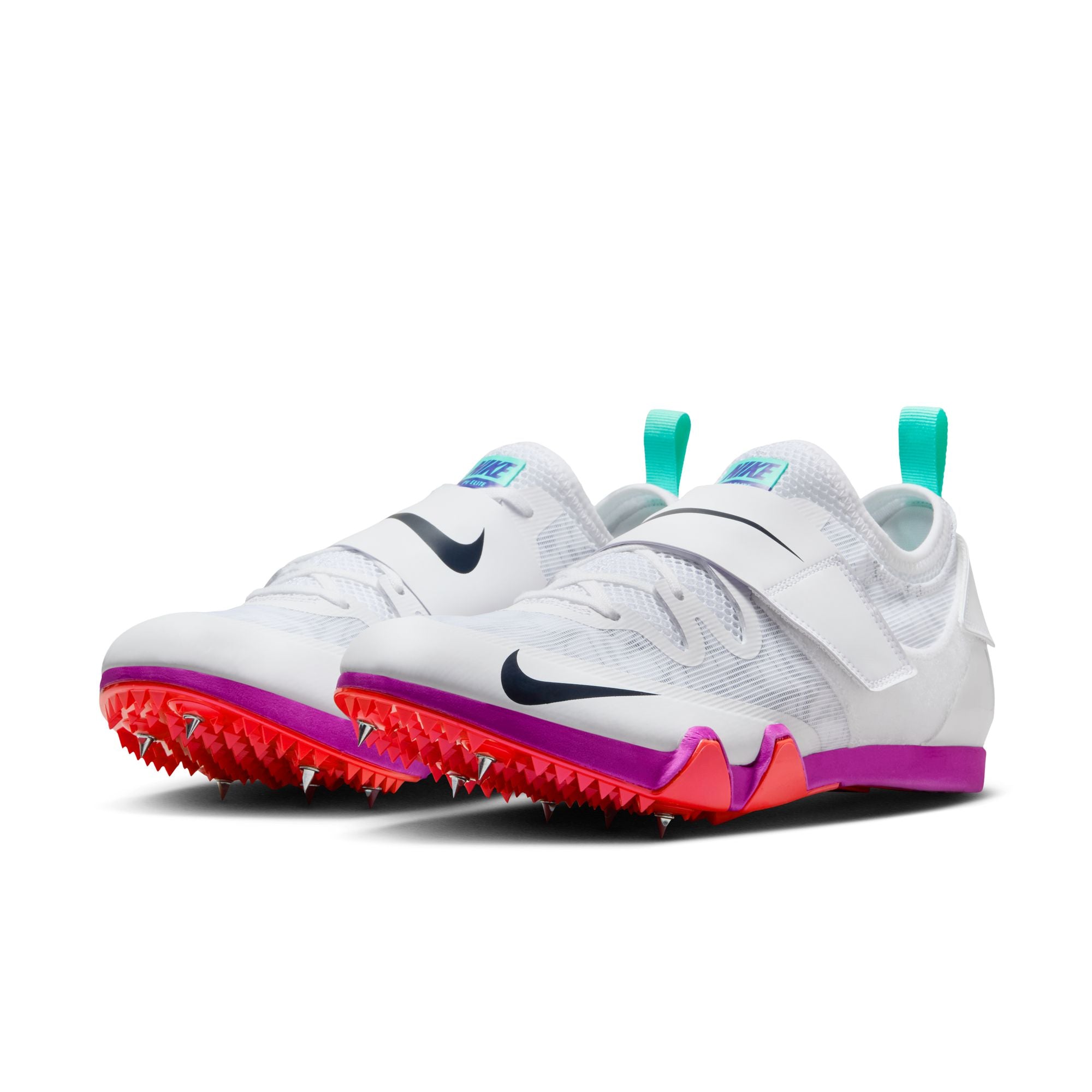 Unisex Pole Vault Elite (101 - White/Obsidian-Teal Tint-Fire Pink