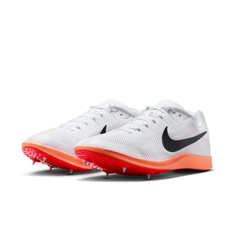 Unisex Zoom Rival Distance (101 - White/Obsidian-Bright Crimson-Hyper Turq)