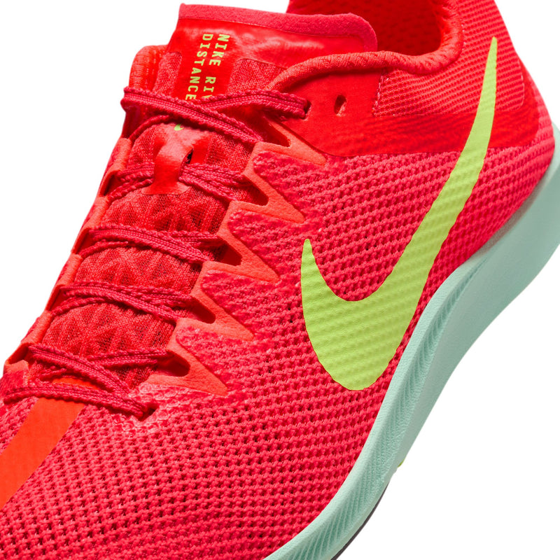 Unisex Zoom Rival Distance (600 - Bright Crimson/Washed Coral-Barely Volt)