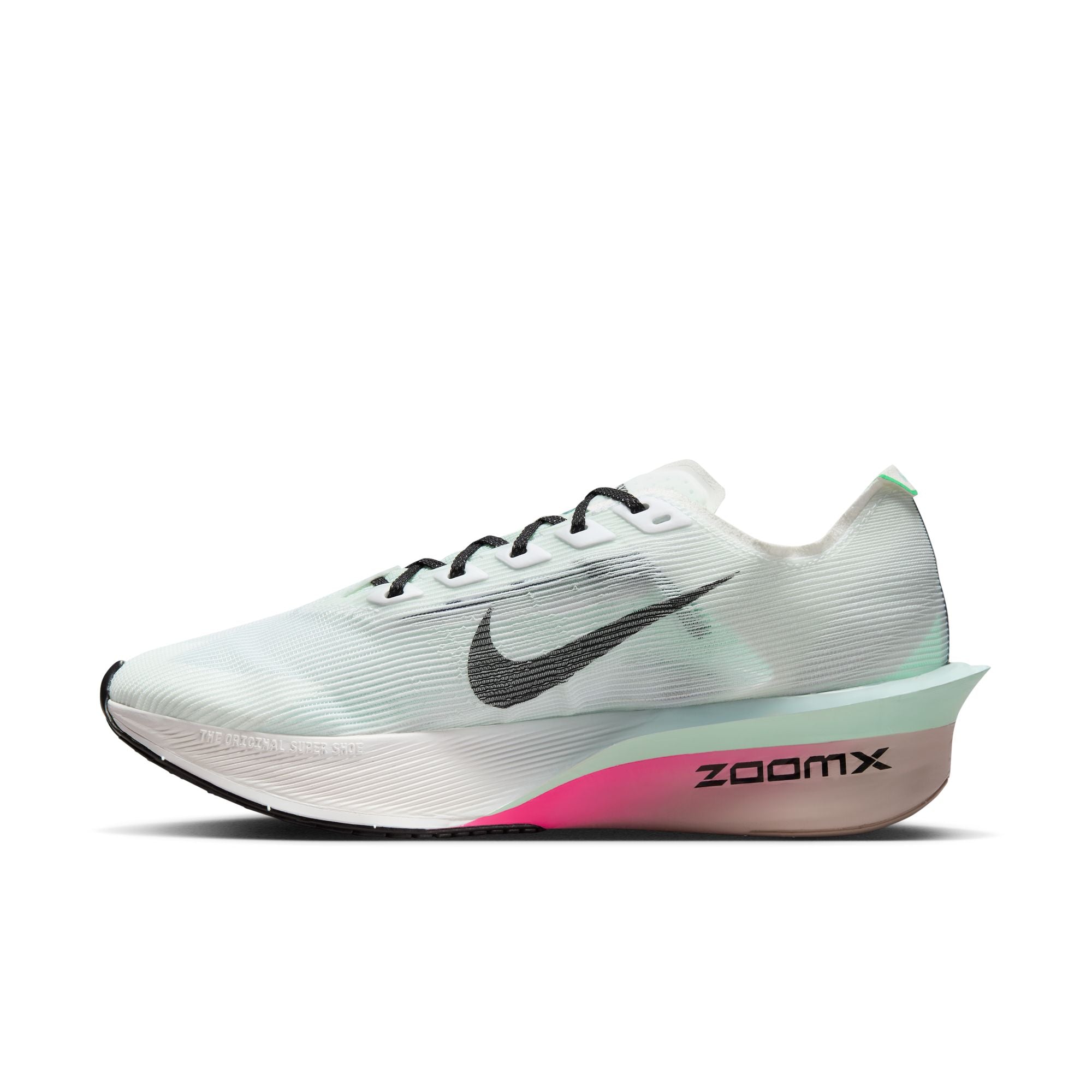 Women's ZoomX Vaporfly Next% 4 (101 - White/Black-Hyper Pink-Mint