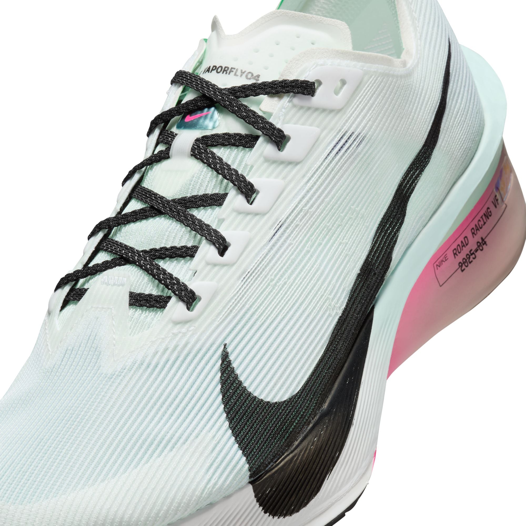 Women's ZoomX Vaporfly Next% 4 (101 - White/Black-Hyper Pink-Mint