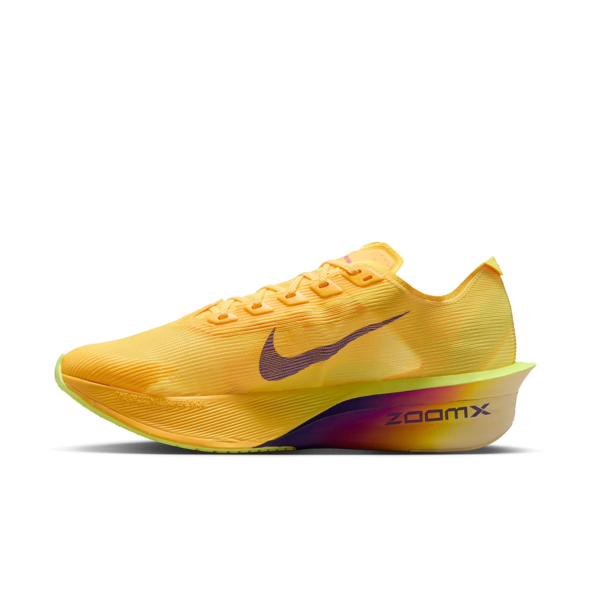 Women's Vaporfly 4 (800 - Citron Pulse/Indigo Burst-Laser Orange