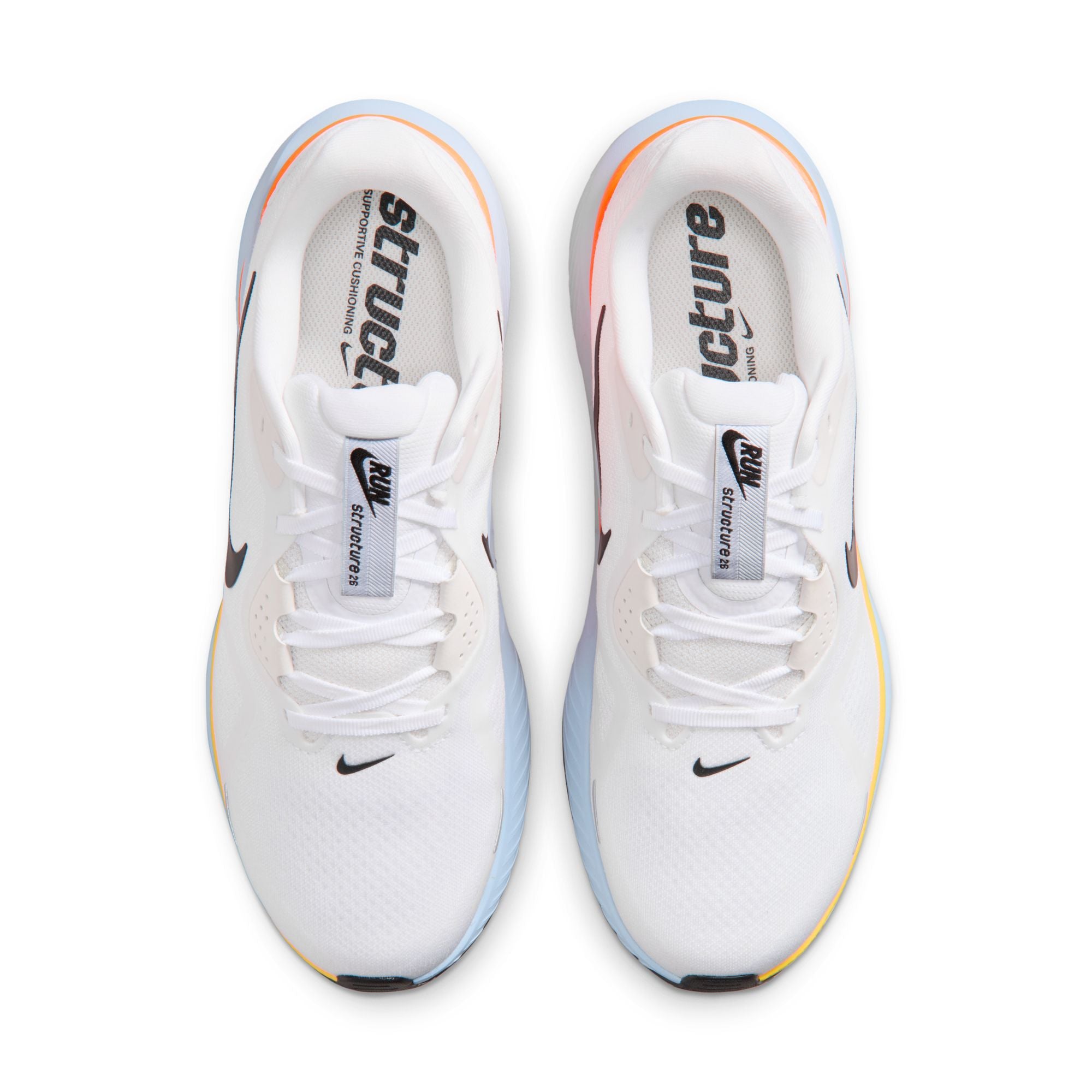 Men's Structure 26 (107 - White/Black-Hydrogen Blue-Total Orange