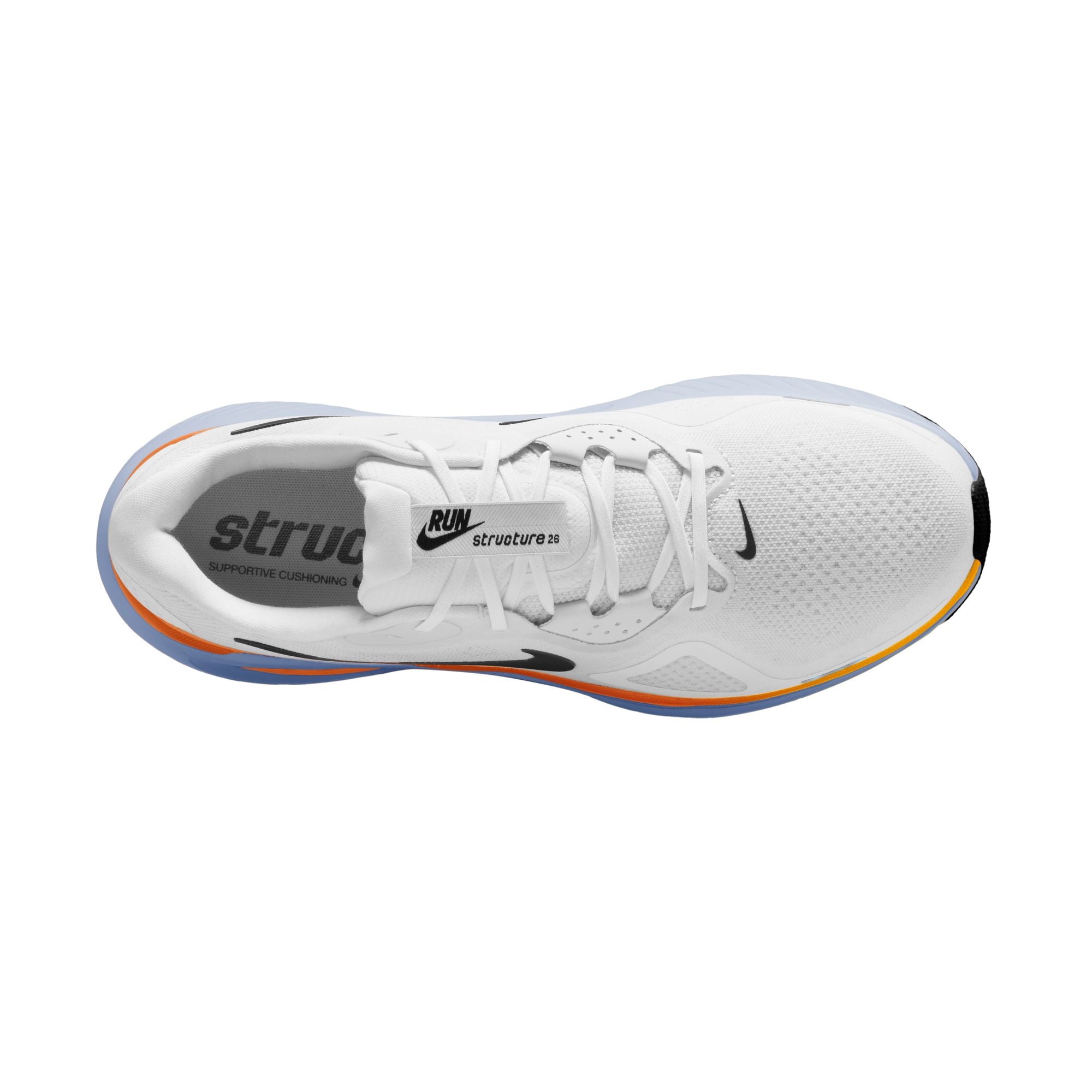 Men's Structure 26 (107 - White/Black-Hydrogen Blue-Total Orange