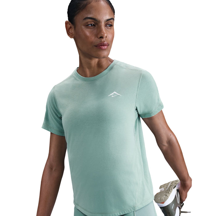 Women's Dri-FIT Short-Sleeve Running Top (017 - Cannon/Summit White)