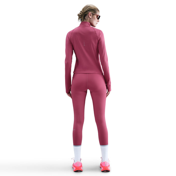 Women's Swift High-Waisted 7/8 Running Leggings with Pockets (634 - Sweet Beet/Reflective Silver)