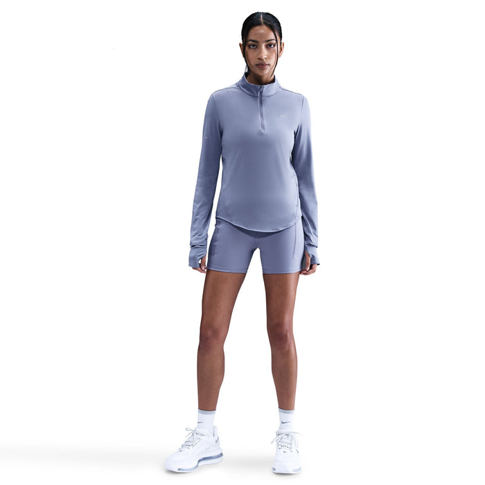 Women's Swift Women's High-Waisted 4" Tight Running Shorts with Pockets (499 - World Indigo/Reflective Silver)