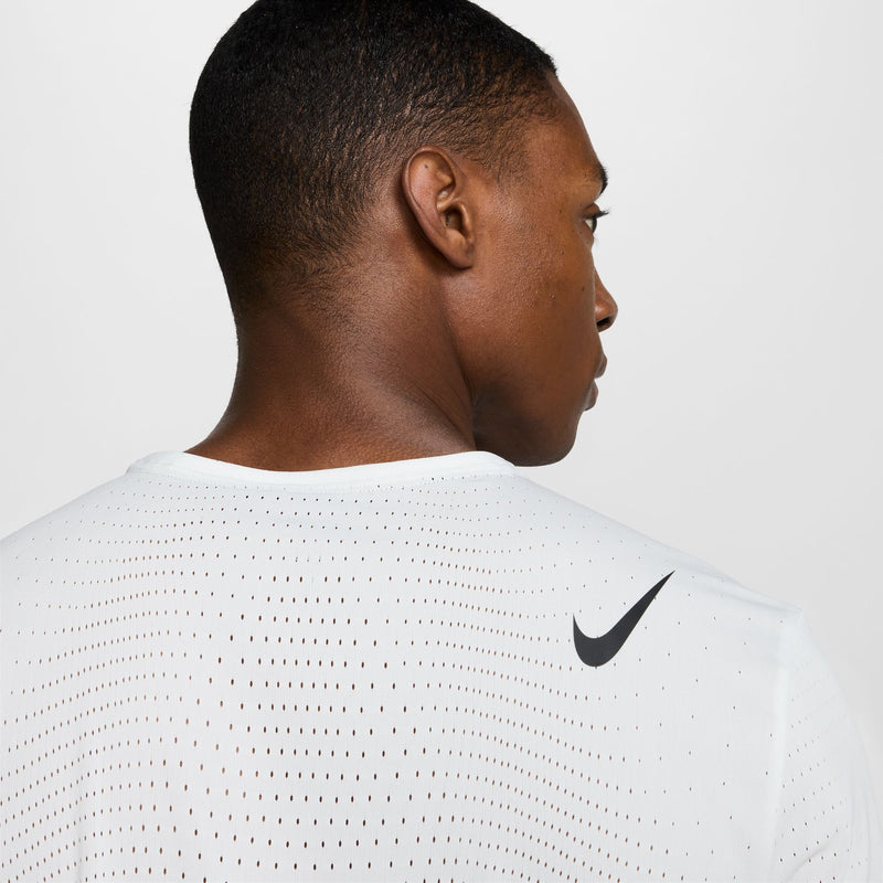 Men's AeroSwift Dri-FIT ADV Short-Sleeve Running Top (121 - Summit White/Black)