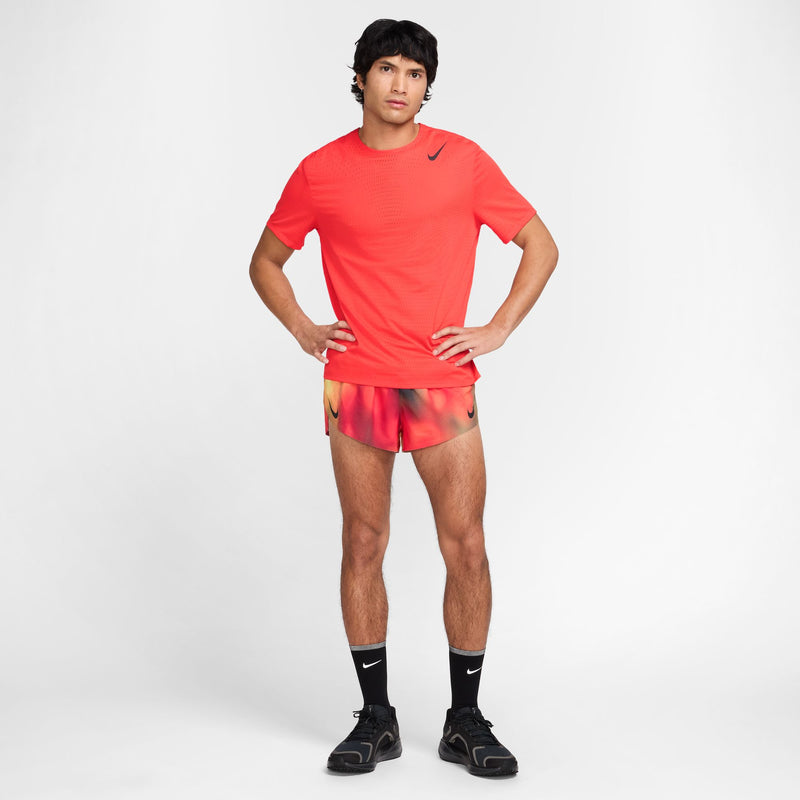 Men's AeroSwift Dri-FIT ADV Short-Sleeve Running Top (696 - LT Crimson/Black)