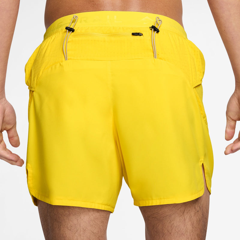 Men's Trail Second Sunrise 5" Dri-FIT ADV Brief-Lined Running Shorts (718 - Lightening/Lightening/Desert Khaki/Black)