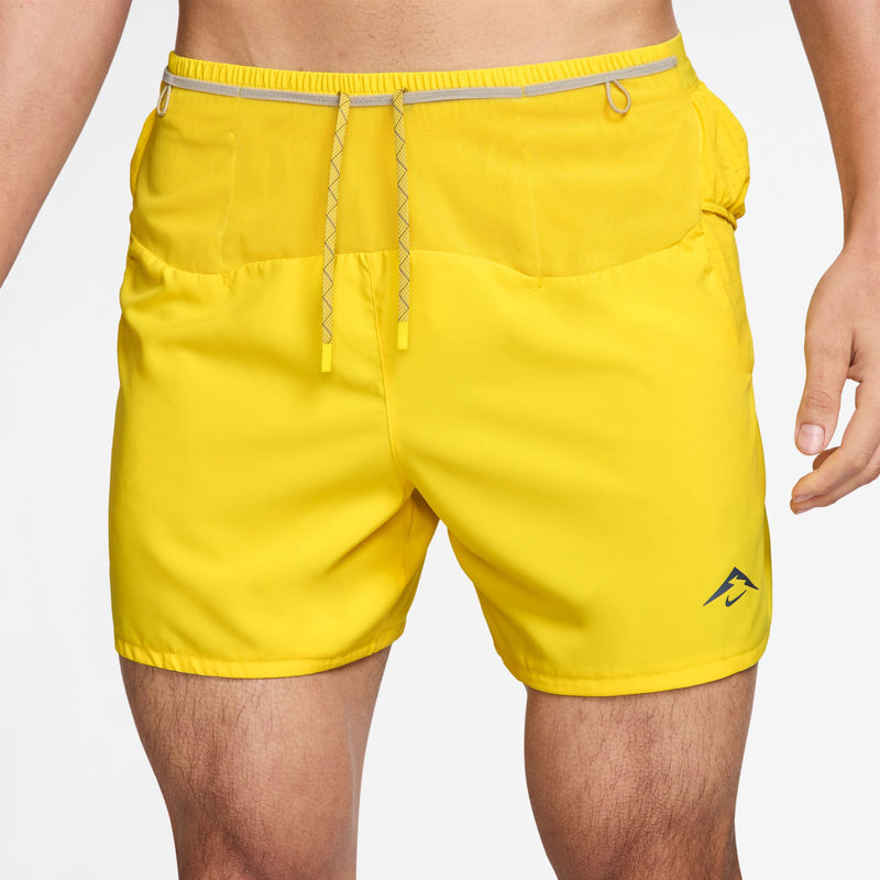 Men's Trail Second Sunrise 5" Dri-FIT ADV Brief-Lined Running Shorts (718 - Lightening/Lightening/Desert Khaki/Black)