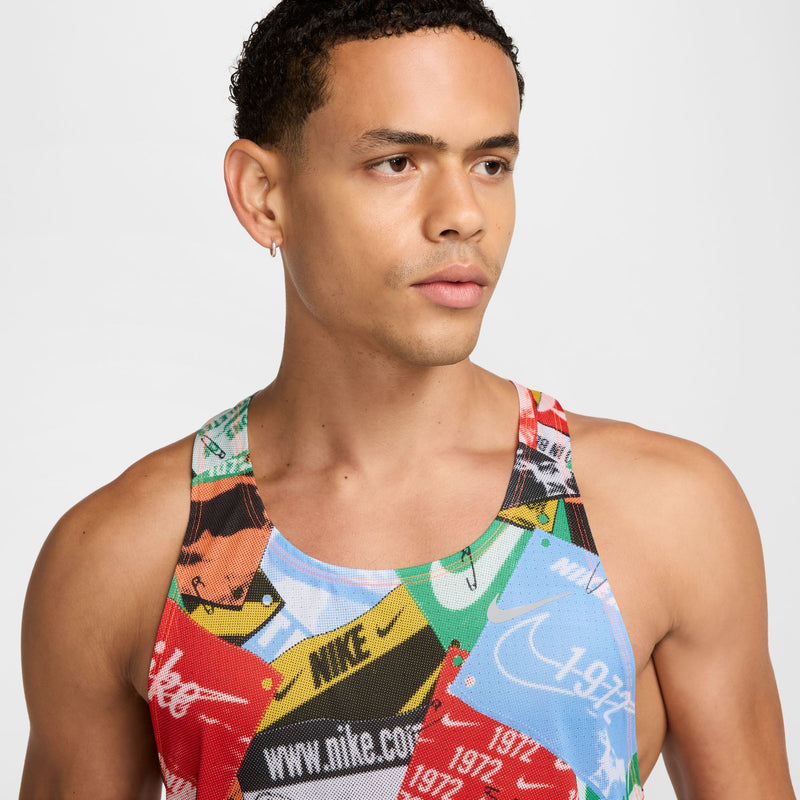 Men's Fast Run Energy Dri-FIT Running Singlet (803 - Total Orange/Reflective Silver)