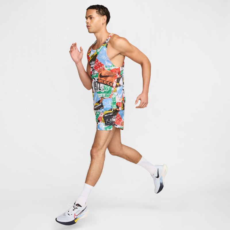 Men's Fast Run Energy Dri-FIT Running Singlet (803 - Total Orange/Reflective Silver)