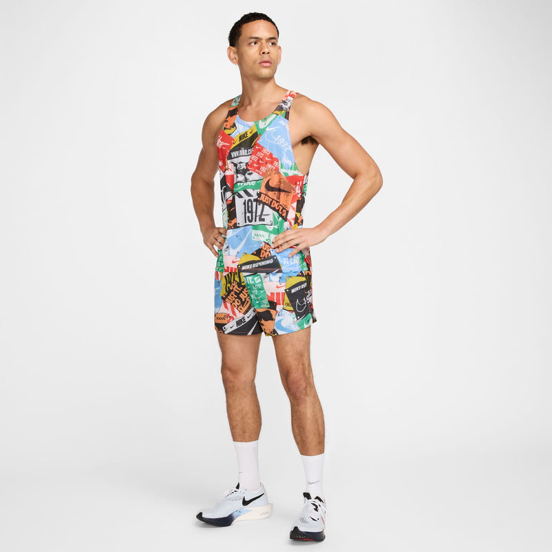 Men's Stride Run Energy Dri-FIT 5" Brief-Lined Running Shorts (803 - Total Orange/Black/Black/Reflective Silver)