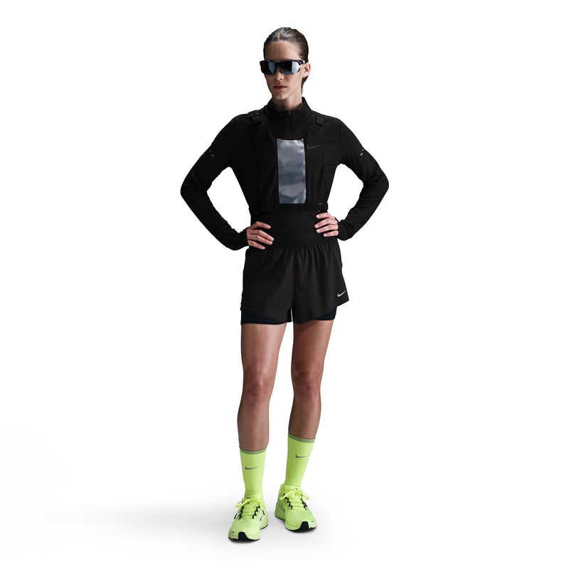 Women's Swift Dri-FIT Mid-Rise 2-in-1 Running Shorts (010 - Black/Reflective Silver)
