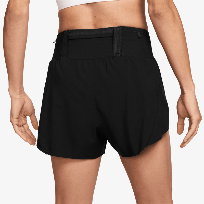 Women's Trail Dri-FIT Brief-Lined Running Shorts (010 - Black/White/Flat Silver/Black)
