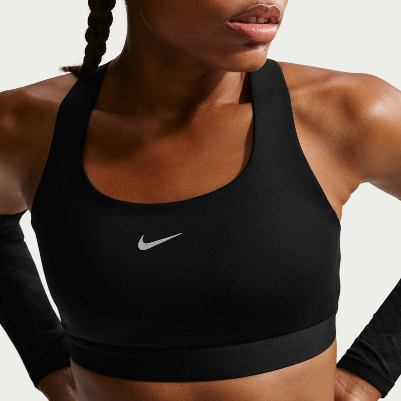 Women’s Swift High-Support Lightly Lined Sports Bra (010 - Black/Reflective Silver)