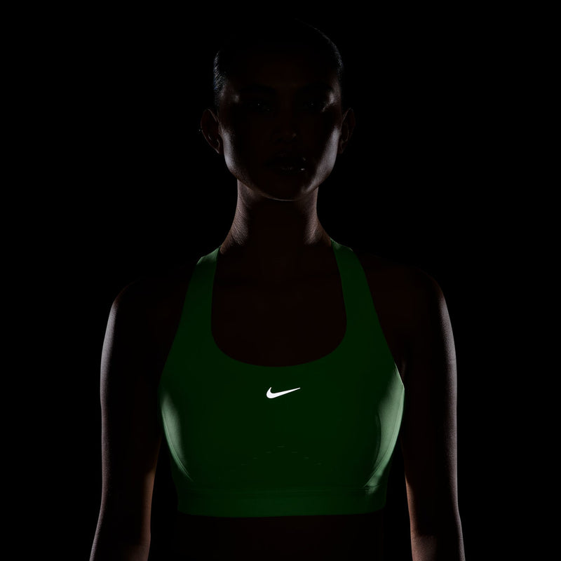 Women’s Swift High-Support Lightly Lined Sports Bra (336 - Illusion Green/Reflective Silver)