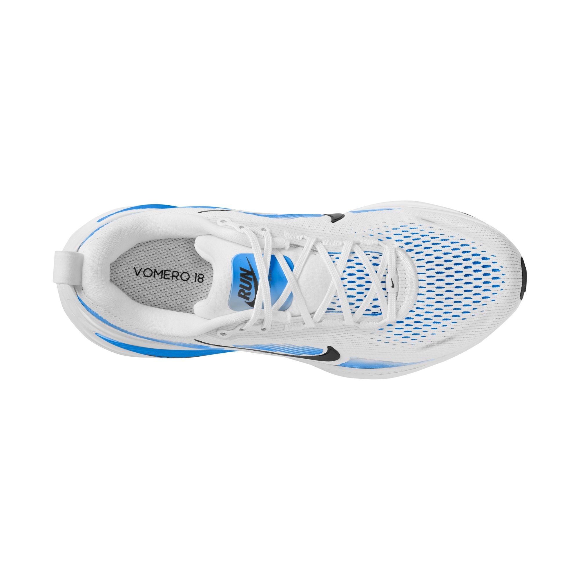 Men's Vomero 18 (109 - White/Black-Blue Hero) — TC Running Co