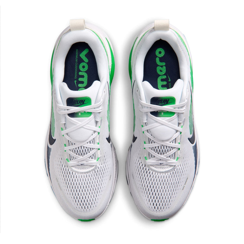 Men's Vomero 18 (115 - White/Midnight Nay-Green Spark)