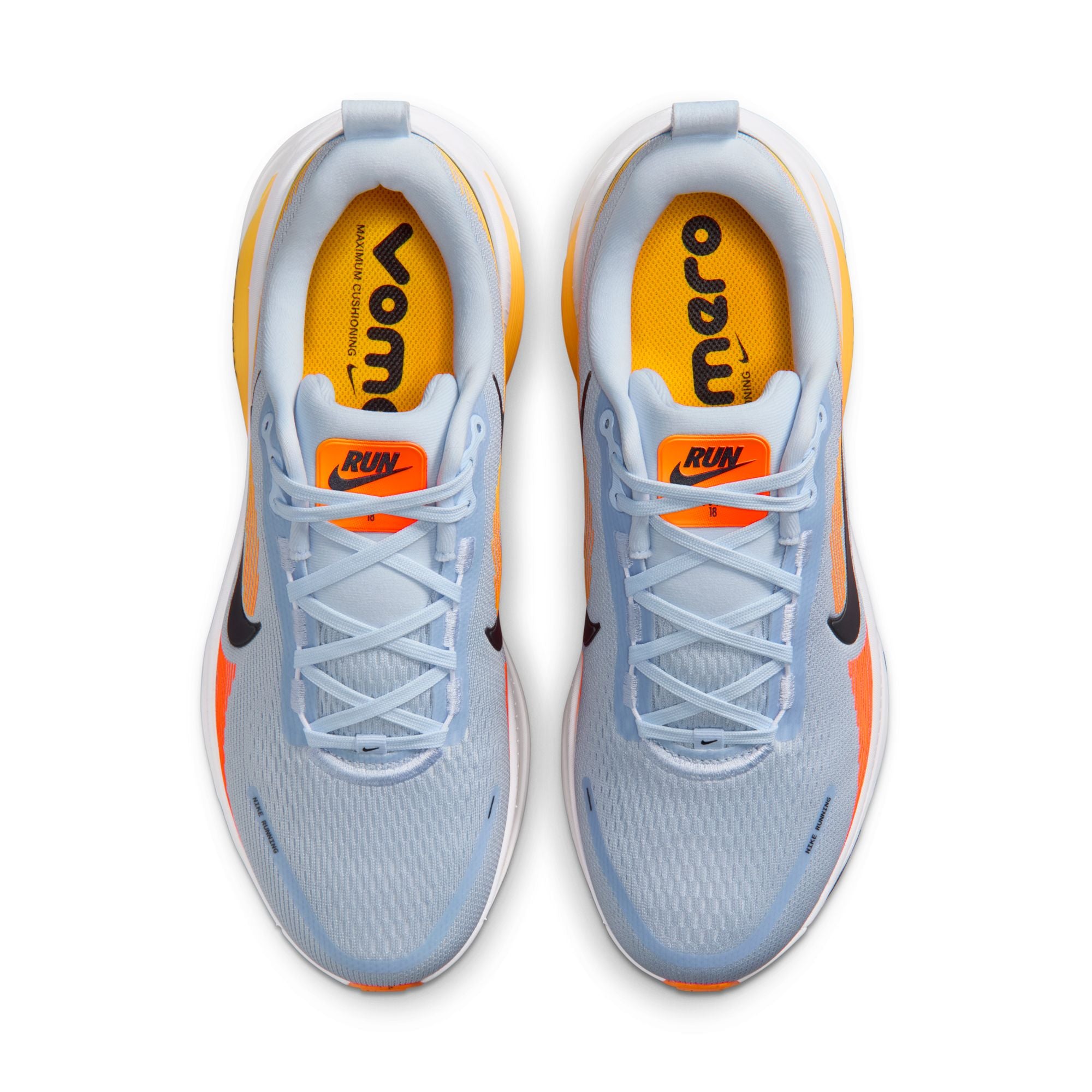 Men's Vomero 18 (404 - Hydrogen Blue/Black-Laser Orange) — TC