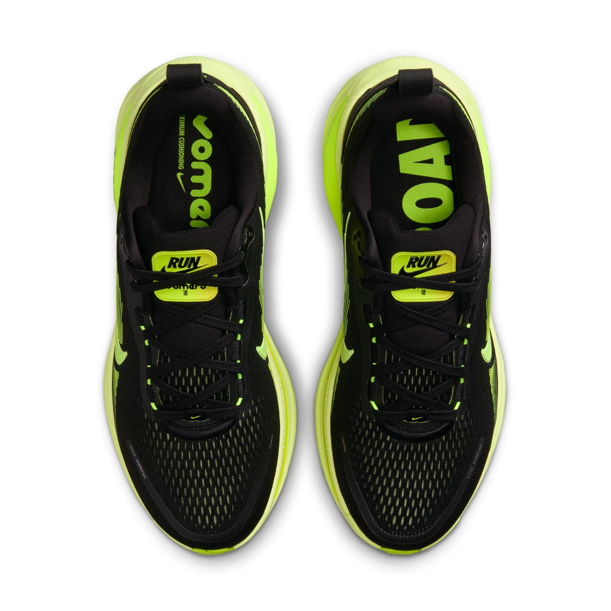 Women's Vomero 18 (008 - Black/Volt-Cyber-Lt Lemon Twist) — TC