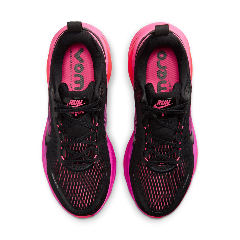 Women's Vomero 18 (Black/Black-Hyper Pink-Laser Crimson)
