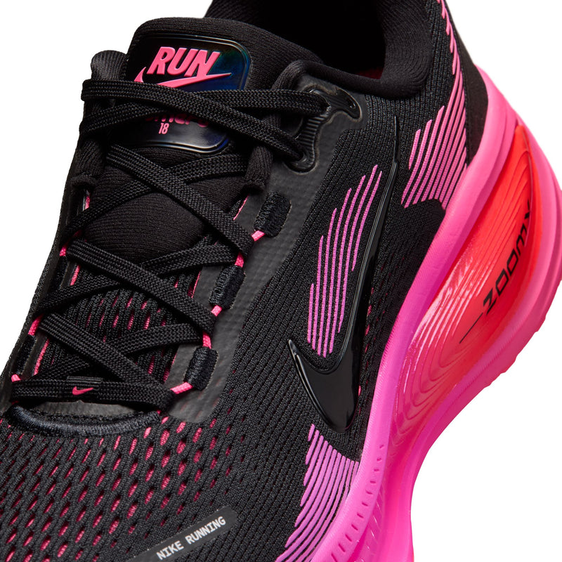 Women's Vomero 18 (Black/Black-Hyper Pink-Laser Crimson)