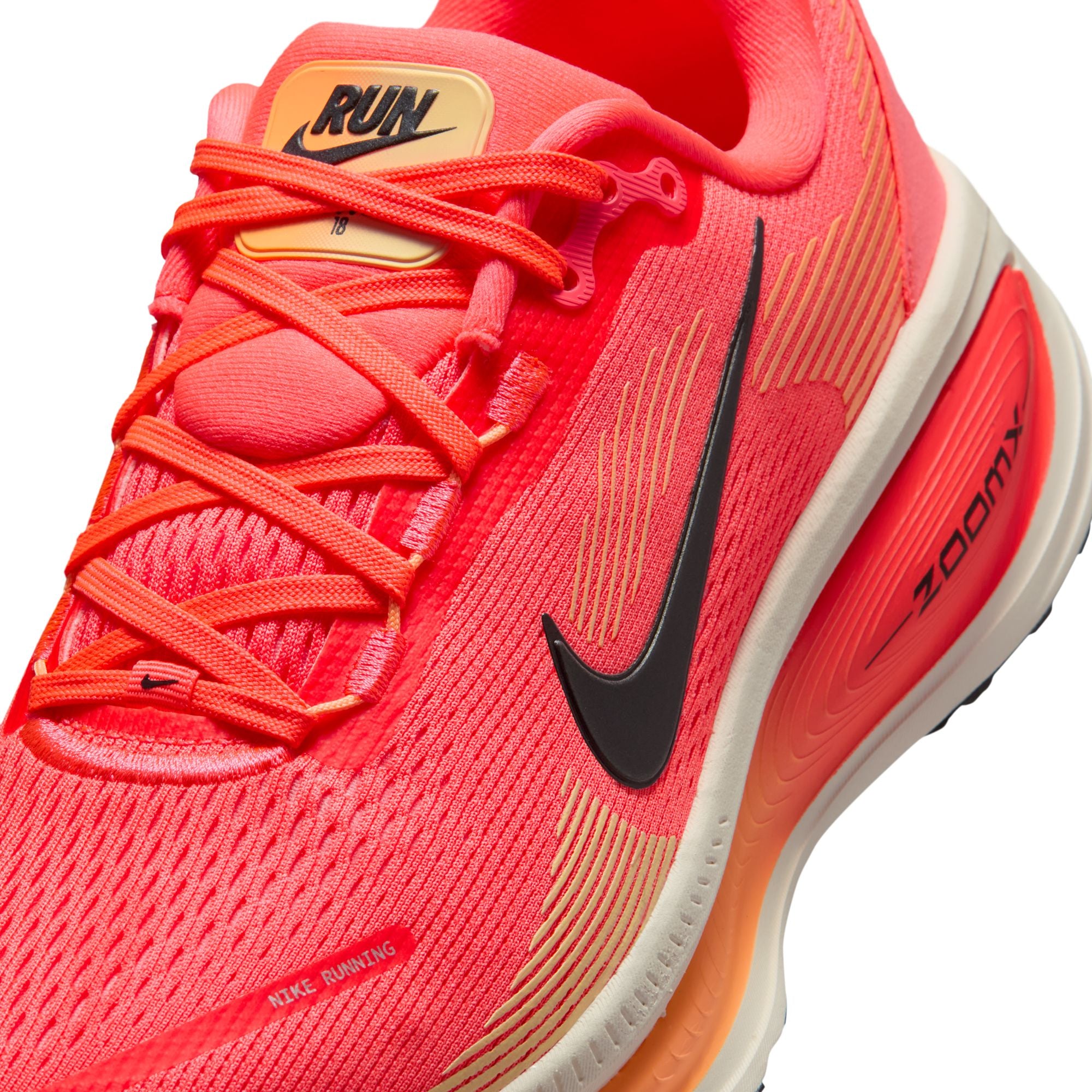 Women's Vomero 18 (803 - Hot Lava/Black-Chalk-Orange) — TC Running Co