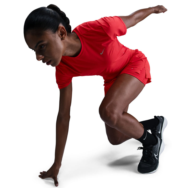 Women's Swift Dri-FIT Short-Sleeve Running Top (696 - LT Crimson/Reflective Silver)