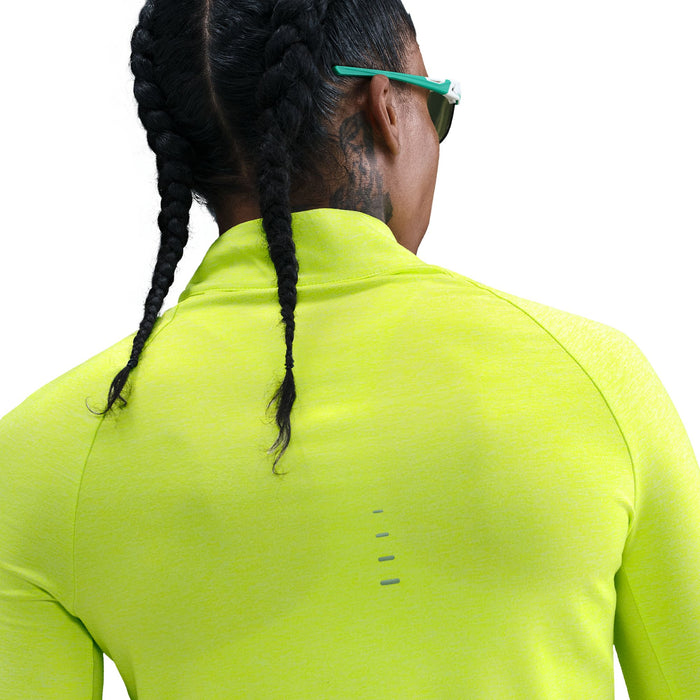 Women's Swift Dri-FIT UV 1/4-Zip Running Top (389 - Cyber/Heater/Reflective Silver)