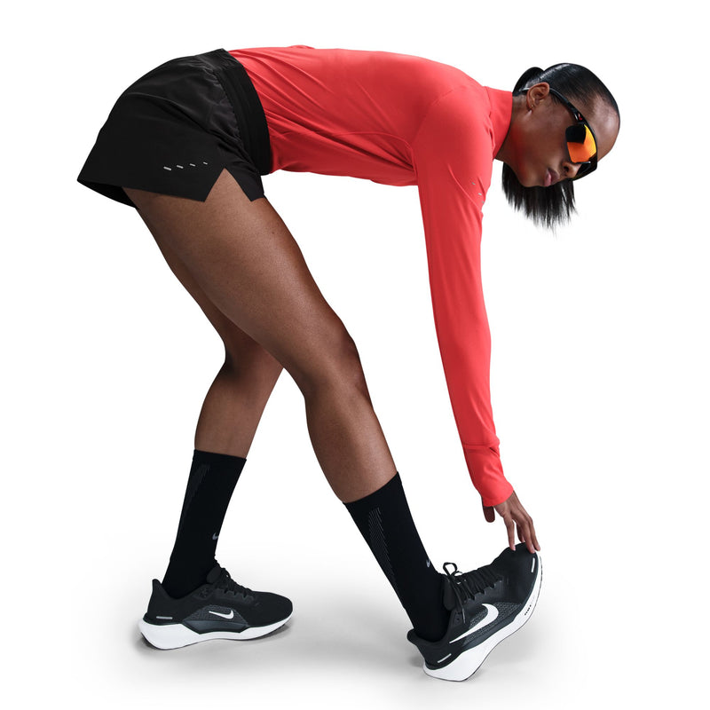 Women's Swift Dri-FIT Mid-Rise 2.5" Brief-Lined Running Shorts (010 - Black/Reflective Silver)