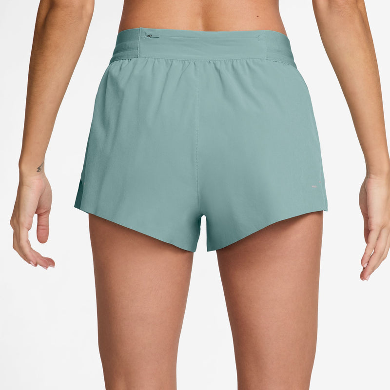 Women's Swift Dri-FIT Mid-Rise 2.5" Brief-Lined Running Shorts (017 - Cannon/Reflective Silver)