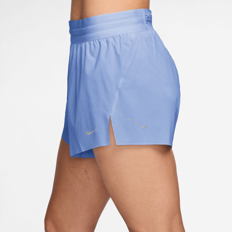 Women's Swift Dri-FIT Mid-Rise 2.5" Brief-Lined Running Shorts (468 - Aluminum/Reflective Silver)