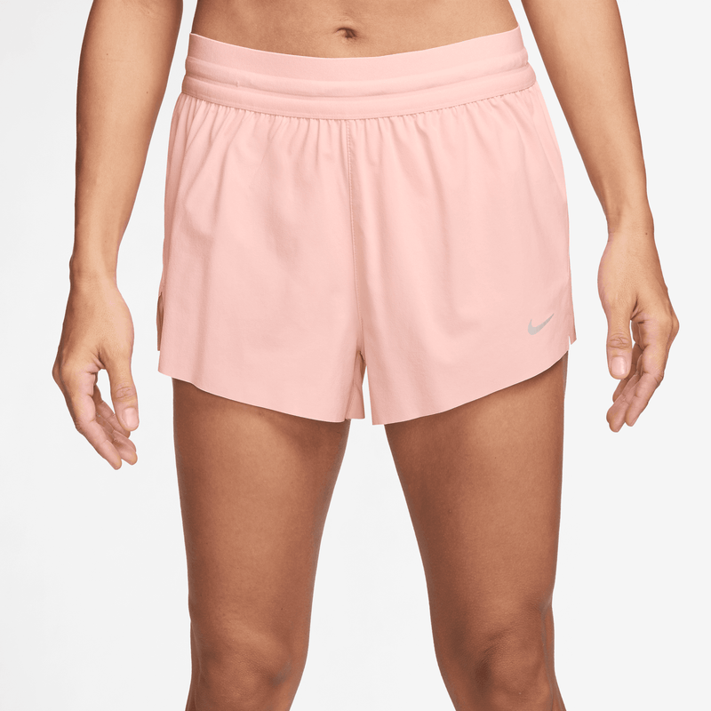 Women's Swift Dri-FIT Mid-Rise 2.5" Brief-Lined Running Shorts (607 - Atmosphere/Reflective Silver)