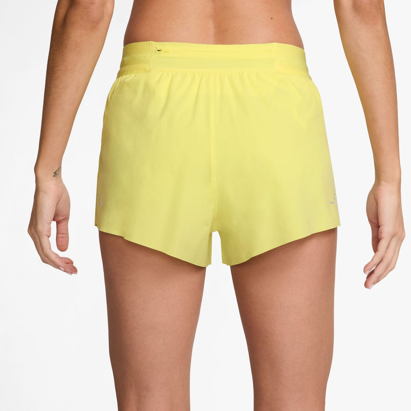 Women's Swift Dri-FIT Mid-Rise 2.5" Brief-Lined Running Shorts (712 - Light Zitron/Reflective Silver)