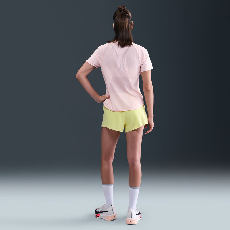 Women's Swift Dri-FIT Mid-Rise 2.5" Brief-Lined Running Shorts (712 - Light Zitron/Reflective Silver)