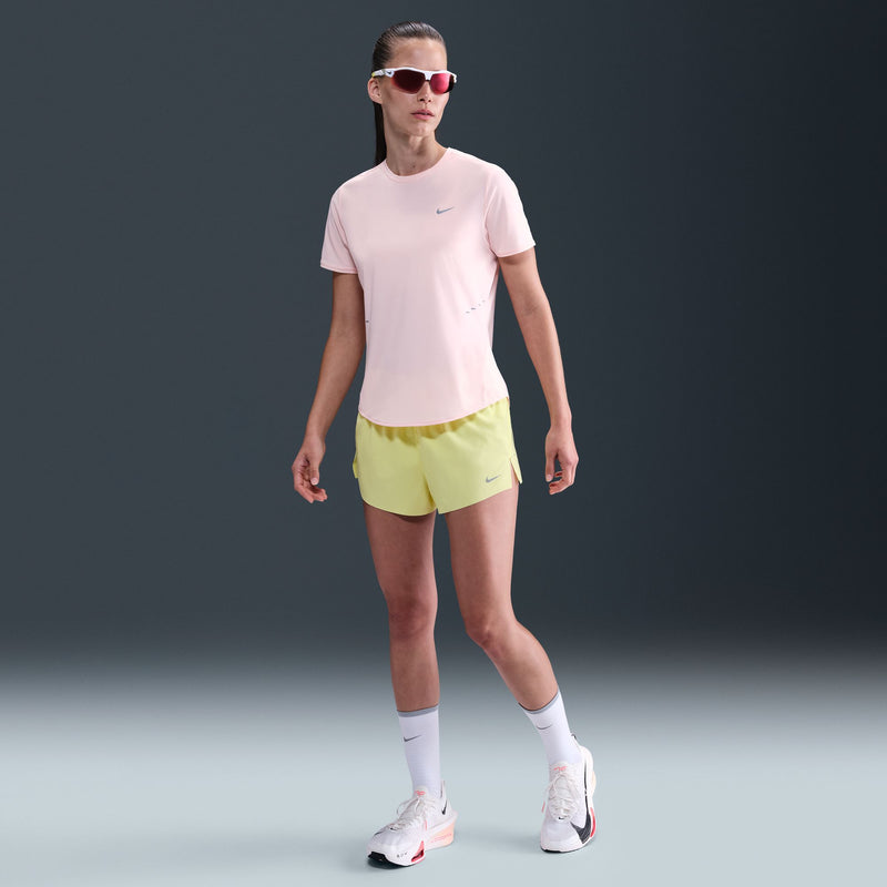 Women's Swift Dri-FIT Mid-Rise 2.5" Brief-Lined Running Shorts (712 - Light Zitron/Reflective Silver)