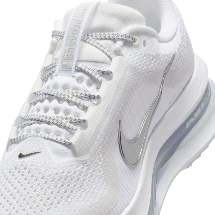 Women's Pegasus Premium (102 - White/Metallic Silver-Metallic Silver)
